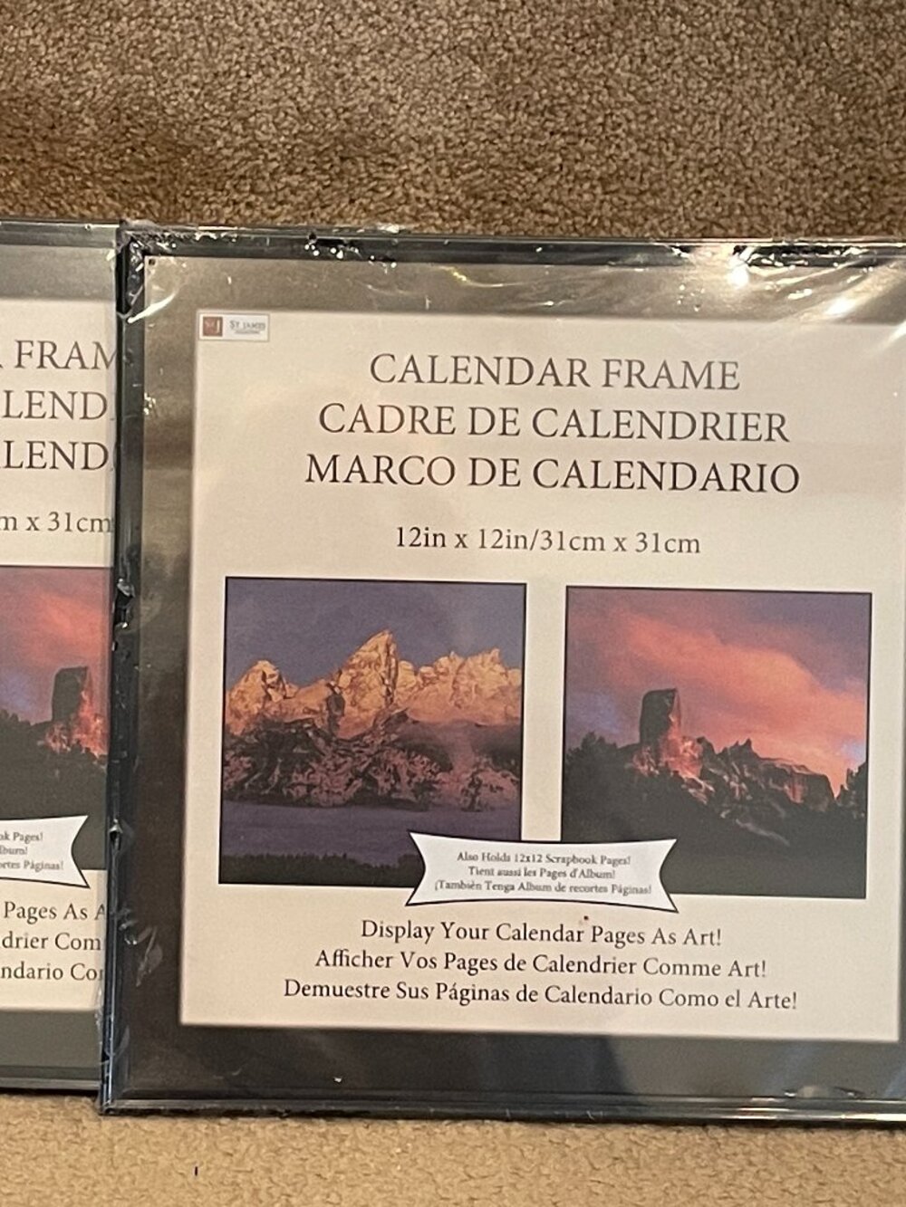 NEW 2 Calendar / Album Cover Frames 12 x 12 ST. JAMES COLLECTION